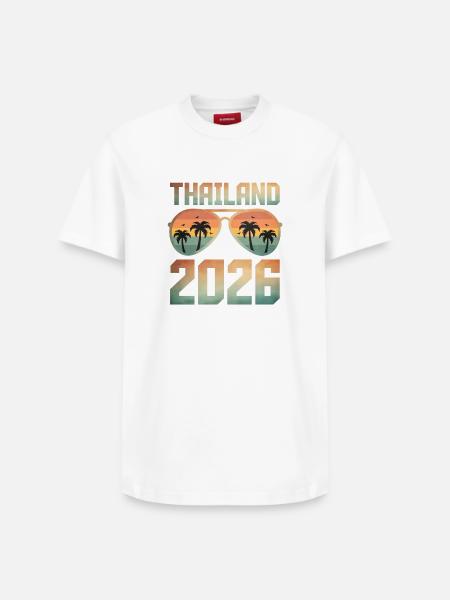 Thailand 2026 - Relaxed Unisex Supima Cotton T-Shirt – by SPREAD - white