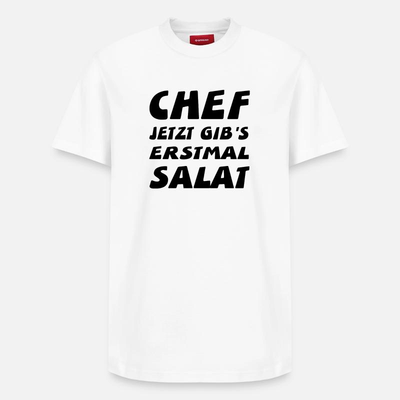 Chef - Relaxed Unisex Supima Cotton T-Shirt – von SPREAD - Weiß