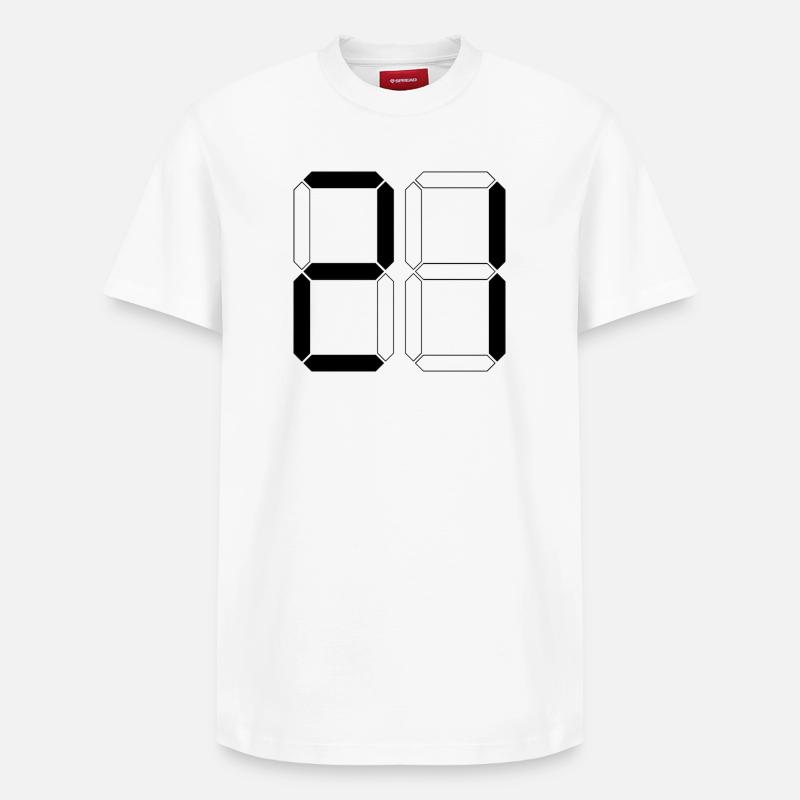 NUMÉRO 21 Vingt-et-Un Dons Numérique - T-shirt unisexe décontracté en coton Supima – de SPREAD - blanc