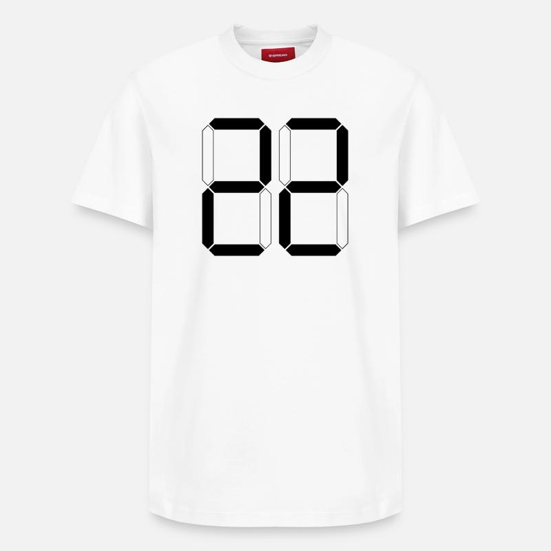 NUMMER 22 Zweiundzwanzig Geschenk Digital - Relaxed Unisex Supima Cotton T-Shirt – von SPREAD - Weiß