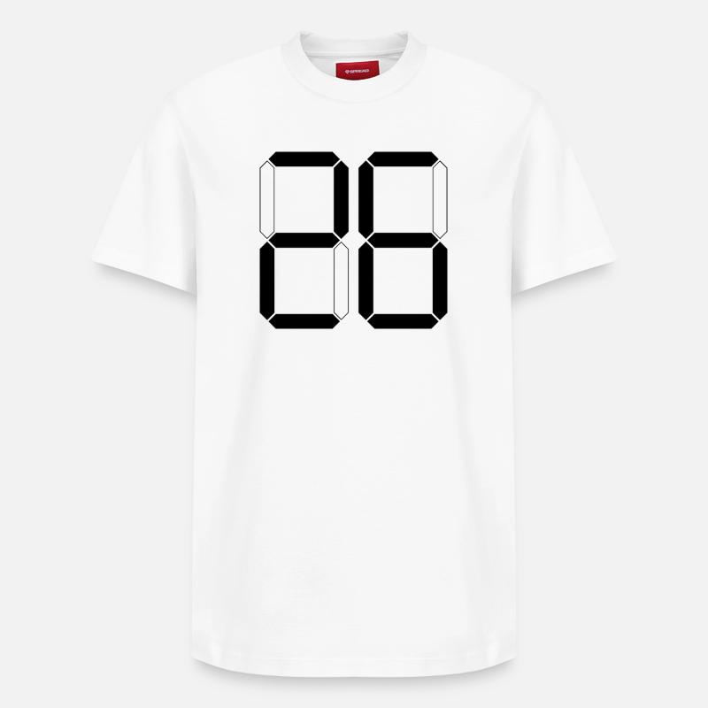 NUMÉRO 26 Vingt-six Cadeaux Numériques - T-shirt unisexe décontracté en coton Supima – de SPREAD - blanc
