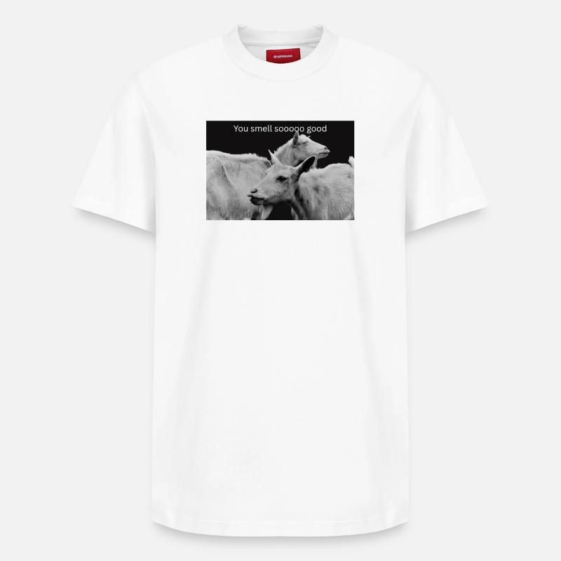 Tu sens tellement bon - T-shirt unisexe décontracté en coton Supima – de SPREAD - blanc