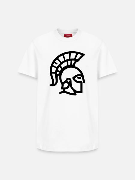Spartanisch - Relaxed Unisex Supima Cotton T-Shirt – von SPREAD - Weiß
