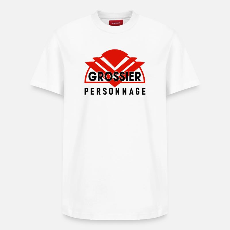 Gossier personnage - T-shirt unisexe décontracté en coton Supima – de SPREAD - blanc