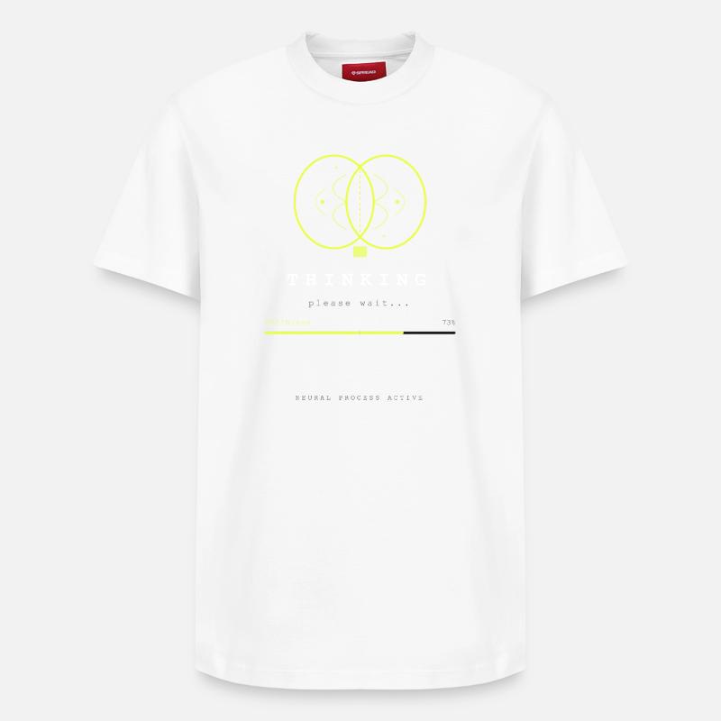 BRAIN.EXE IS LOADING - Relaxed Unisex Supima Cotton T-Shirt – by SPREAD - white