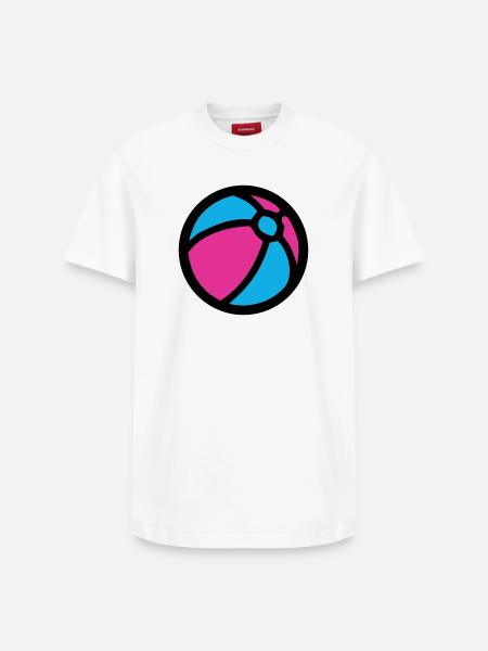 Water Polo Beach Summer Icon - Relaxed Unisex Supima Cotton T-Shirt – by SPREAD - white