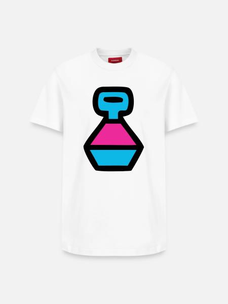 Retro Water Bottle 90s Pop Art - Relaxed Unisex Supima Cotton T-Shirt – by SPREAD - white