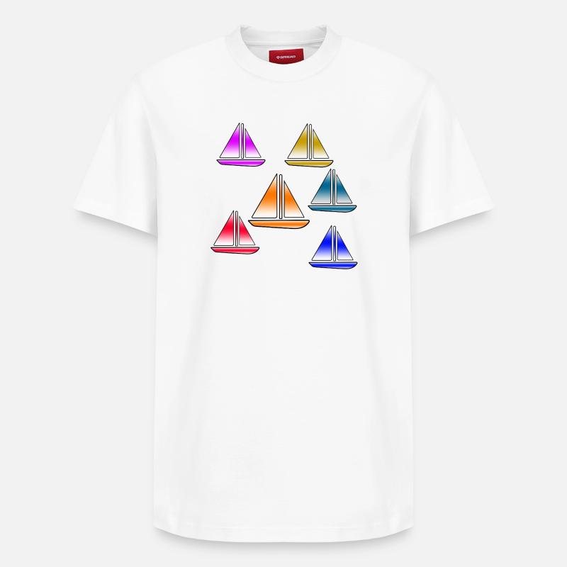 Voile - T-shirt unisexe décontracté en coton Supima – de SPREAD - blanc