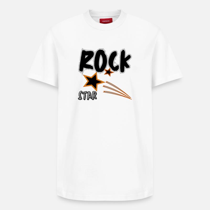 Rock Star - T-shirt unisexe décontracté en coton Supima – de SPREAD - blanc