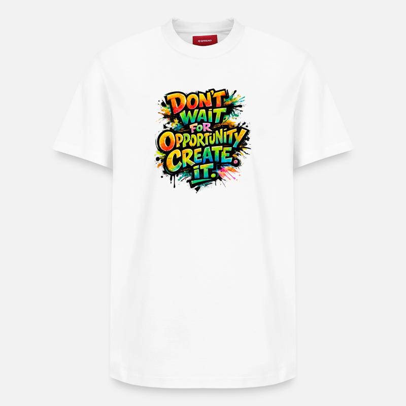 N’t_wait_ - T-shirt unisexe décontracté en coton Supima – de SPREAD - blanc