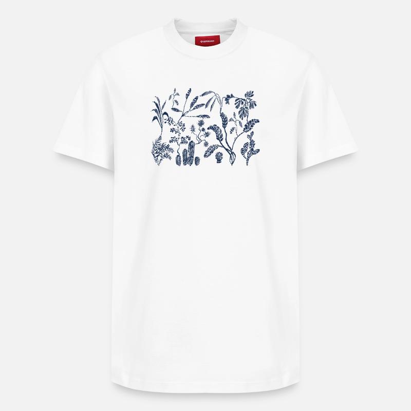 jungle - T-shirt unisexe décontracté en coton Supima – de SPREAD - blanc