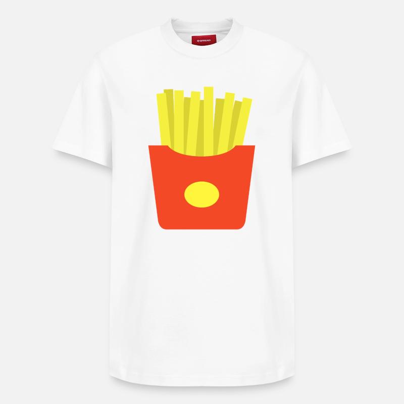 Frites - T-shirt unisexe décontracté en coton Supima – de SPREAD - blanc