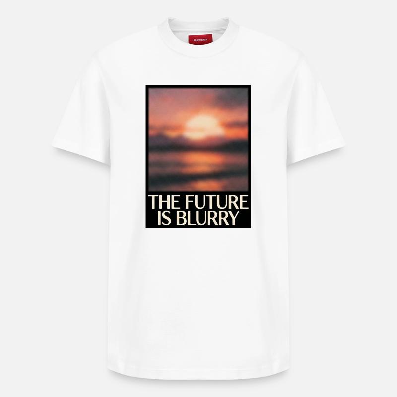 Future Is Blurry - Relaxed Unisex Supima Cotton T-Shirt – by SPREAD - white