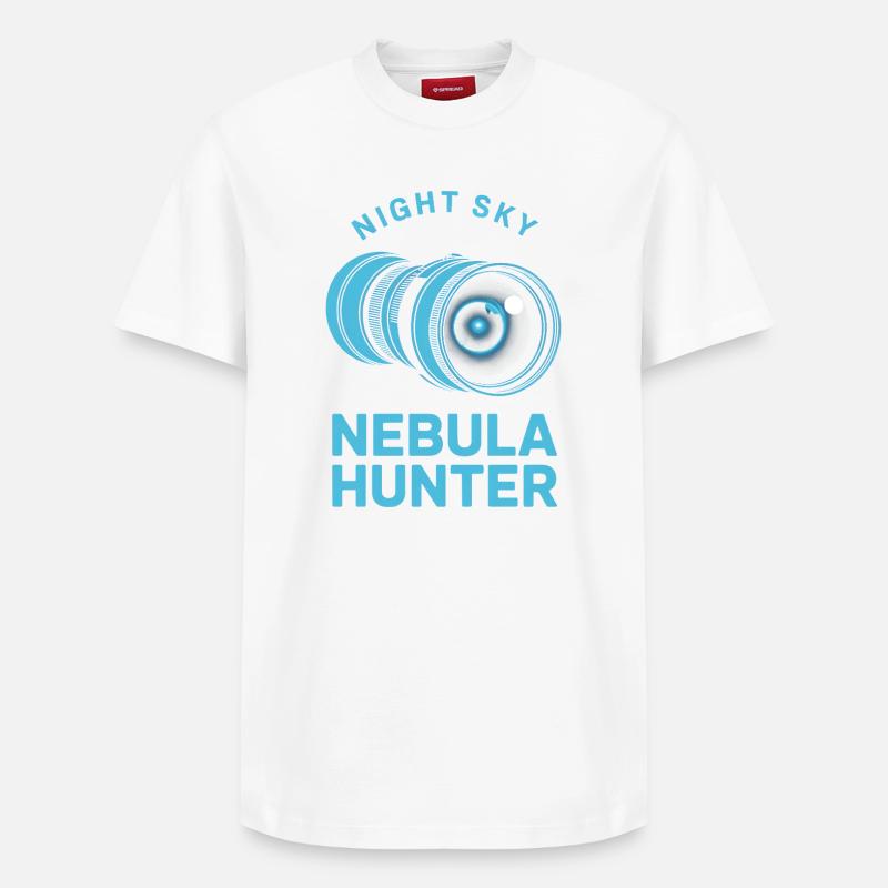 Ciel nocturne du chasseur de nébuleuses - T-shirt unisexe décontracté en coton Supima – de SPREAD - blanc