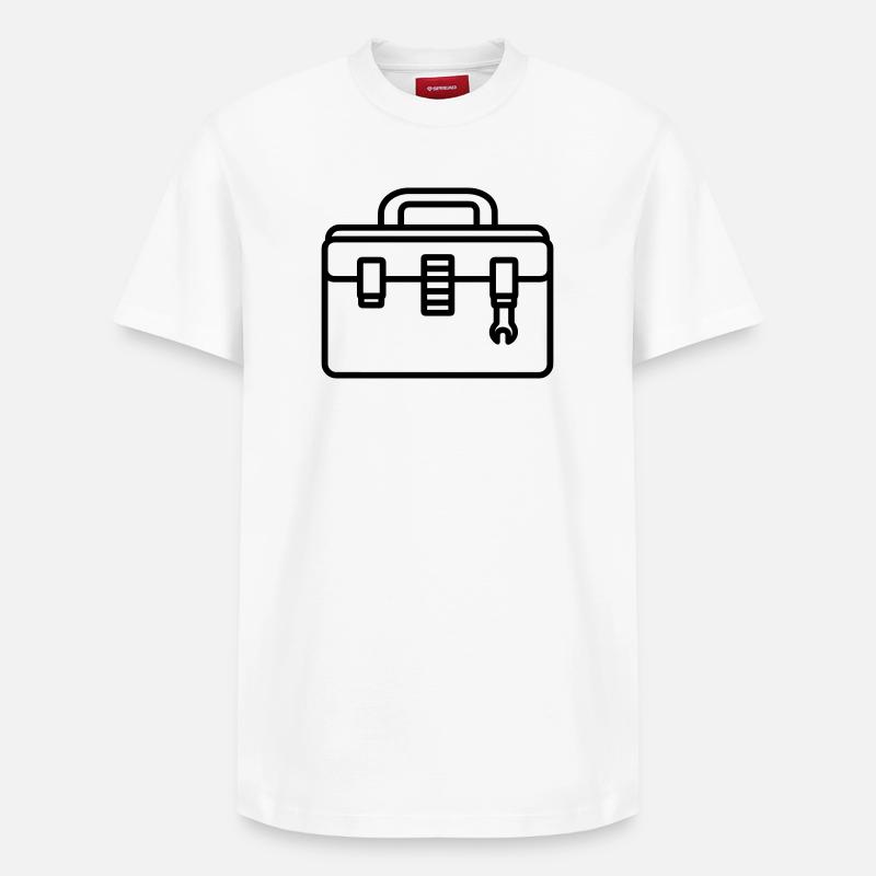 boîte à outils - T-shirt unisexe décontracté en coton Supima – de SPREAD - blanc