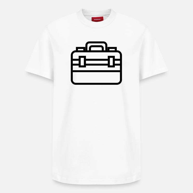 boîte à outils - T-shirt unisexe décontracté en coton Supima – de SPREAD - blanc