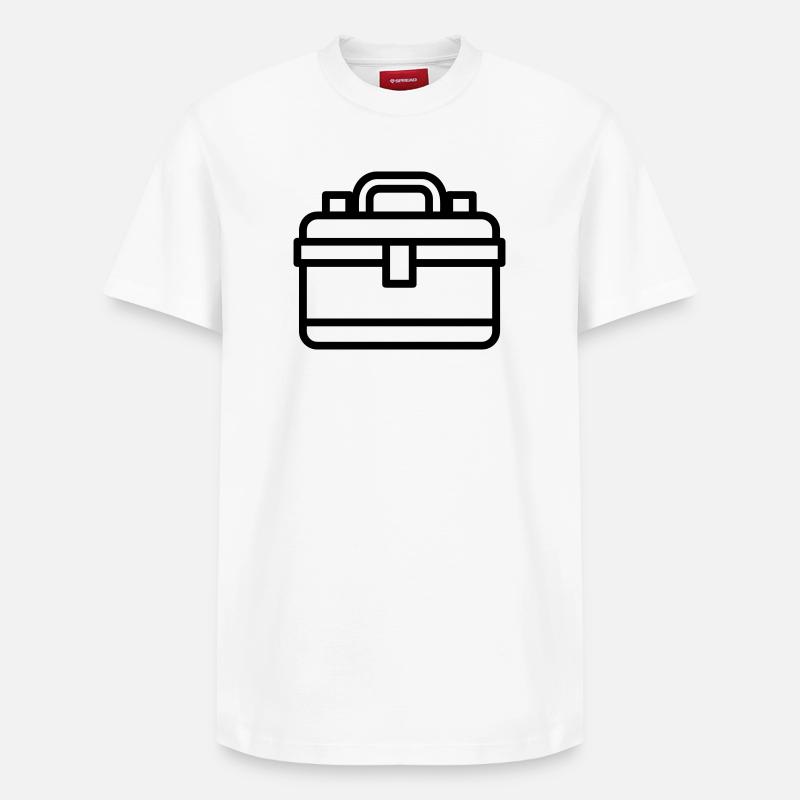 boîte à outils - T-shirt unisexe décontracté en coton Supima – de SPREAD - blanc