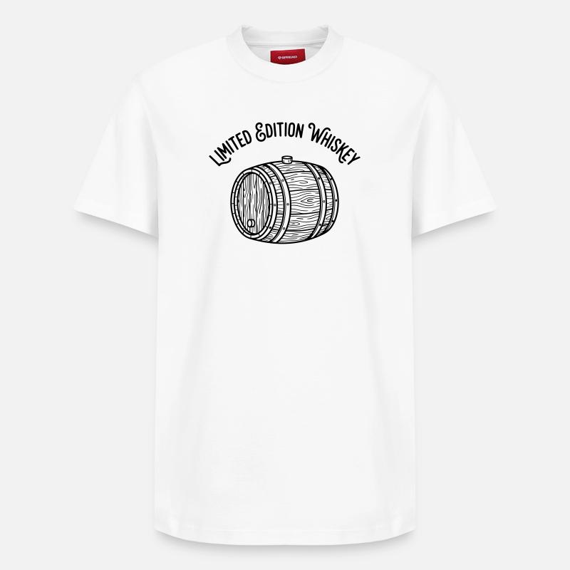 whisky - T-shirt unisexe décontracté en coton Supima – de SPREAD - blanc