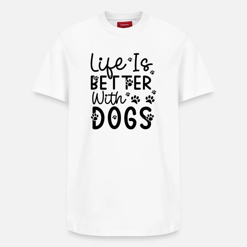 Monochromes Minimal-Abstract Muster - Relaxed Unisex Supima Cotton T-Shirt – von SPREAD - Weiß