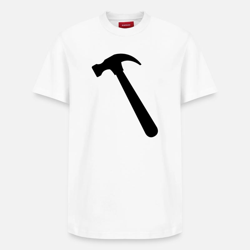 Marteau - T-shirt unisexe décontracté en coton Supima – de SPREAD - blanc