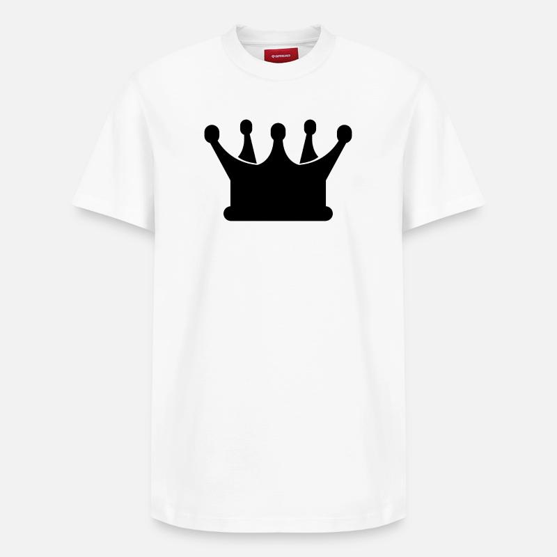 Couronne - T-shirt unisexe décontracté en coton Supima – de SPREAD - blanc