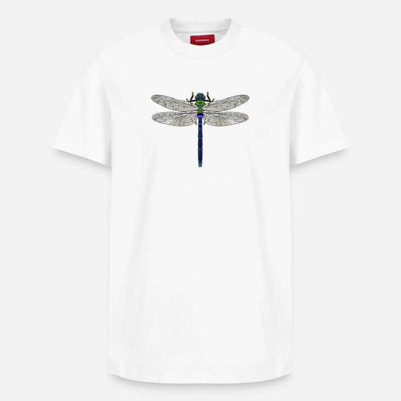 Libellule royale - T-shirt unisexe décontracté en coton Supima – de SPREAD - blanc