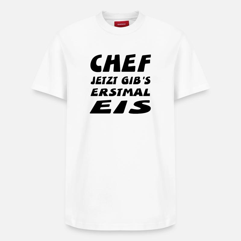 Chef - Relaxed Unisex Supima Cotton T-Shirt – von SPREAD - Weiß