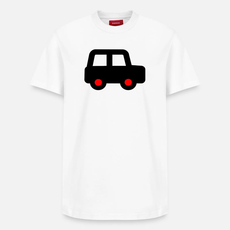 Voiture - T-shirt unisexe décontracté en coton Supima – de SPREAD - blanc
