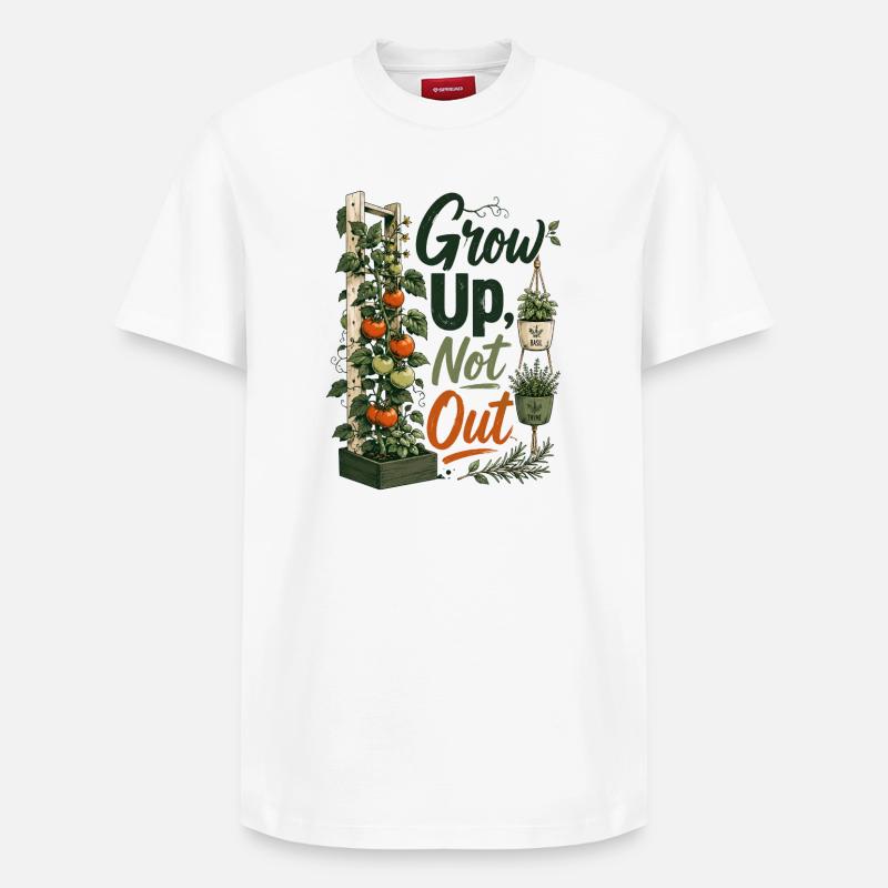 Grandis Pas Out - T-shirt unisexe décontracté en coton Supima – de SPREAD - blanc