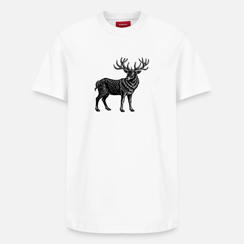 Elk - T-shirt unisexe décontracté en coton Supima – de SPREAD - blanc