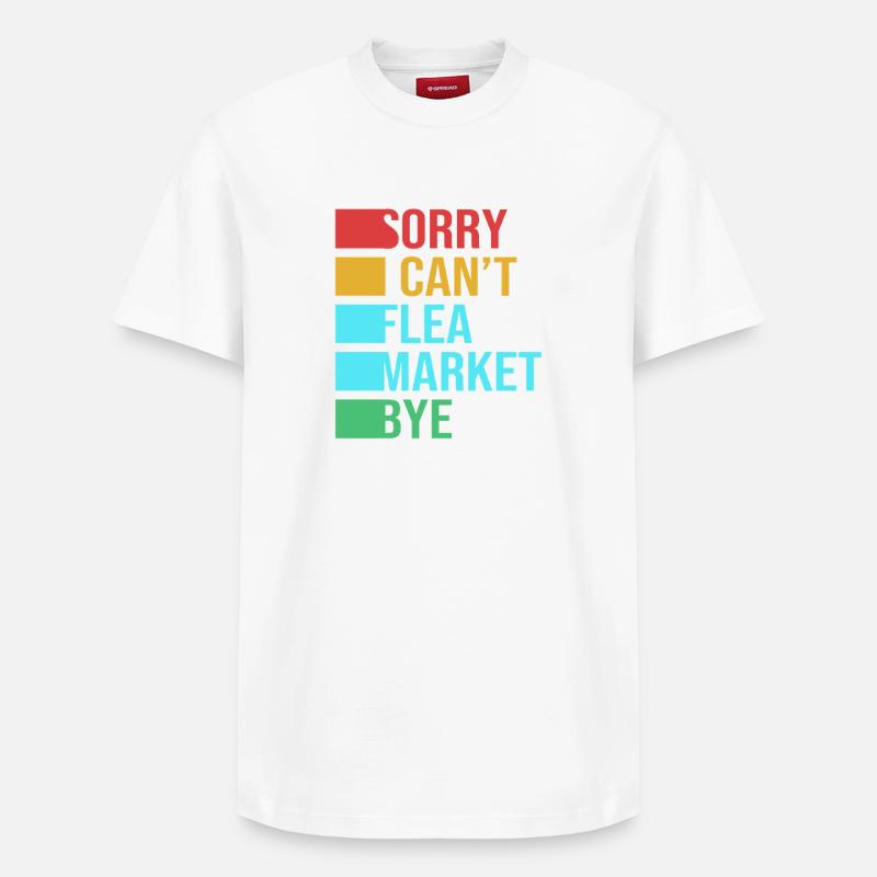 Marché aux puces - T-shirt unisexe décontracté en coton Supima – de SPREAD - blanc