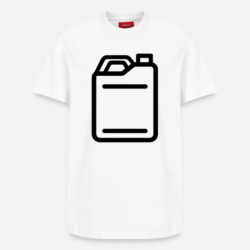 jerrican - T-shirt unisexe décontracté en coton Supima – de SPREAD - blanc