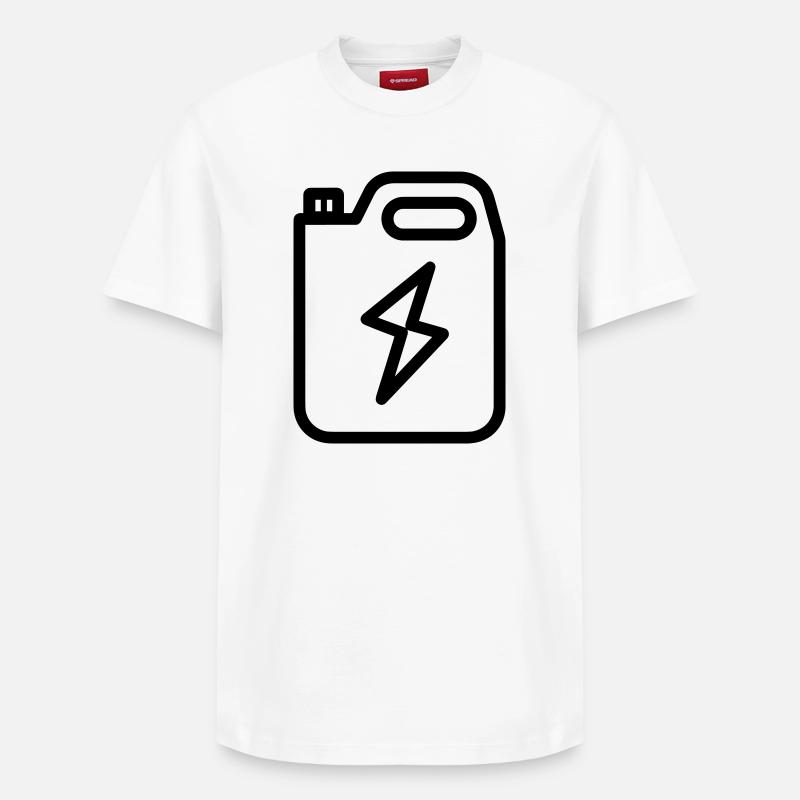 carburant - T-shirt unisexe décontracté en coton Supima – de SPREAD - blanc