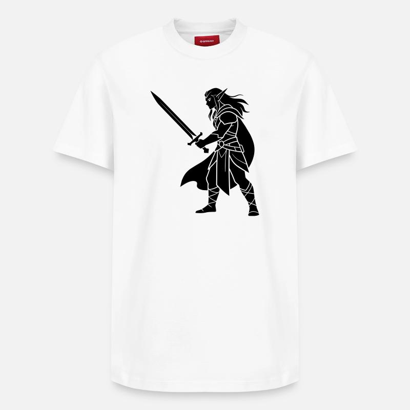 Dunkler Elf - Relaxed Unisex Supima Cotton T-Shirt – von SPREAD - Weiß
