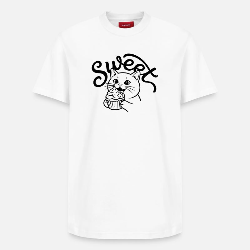 Cupcake - T-shirt unisexe décontracté en coton Supima – de SPREAD - blanc