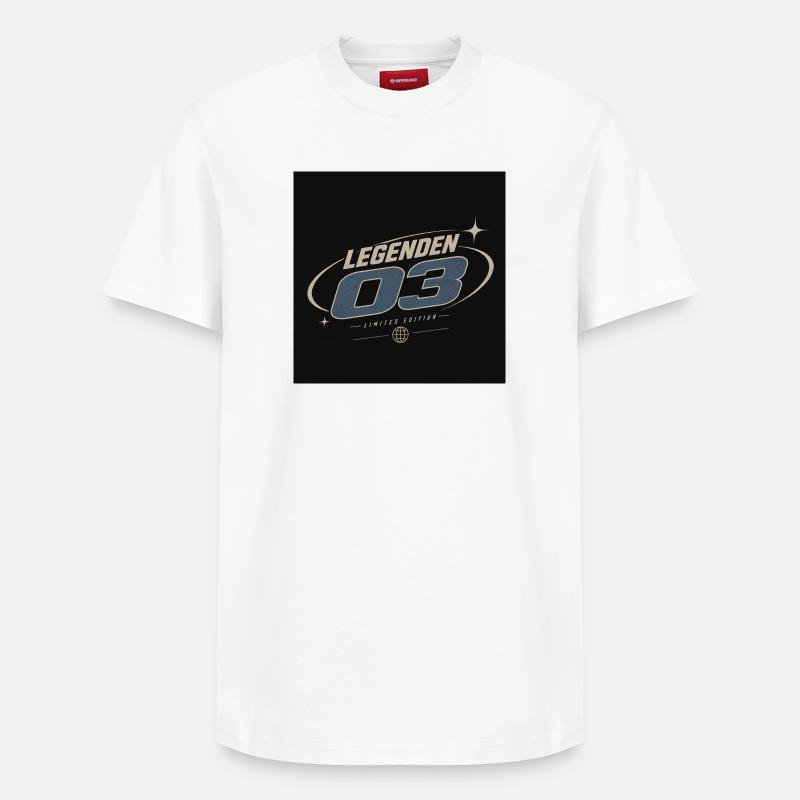 Legends 03 – Édition limitée - T-shirt unisexe décontracté en coton Supima – de SPREAD - blanc