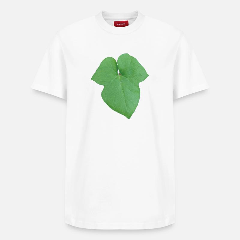 Green_Leaf_-_Tiny_Red_Spider - Relaxed Unisex Supima Cotton T-Shirt – von SPREAD - Weiß