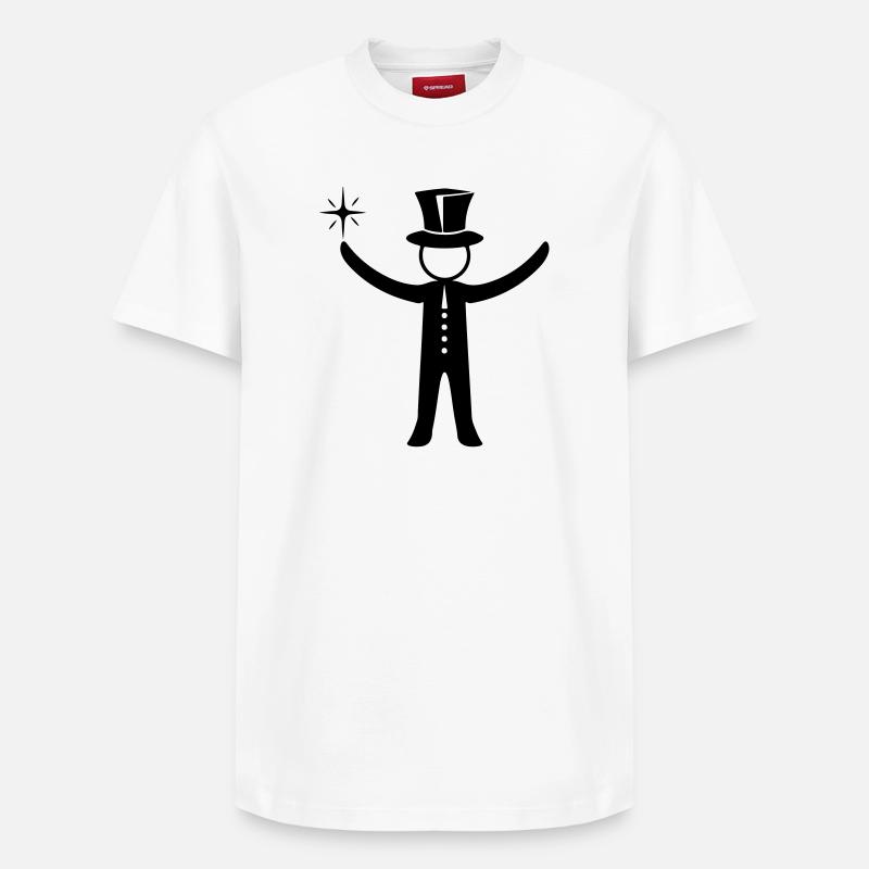 Magier Zauberer - Relaxed Unisex Supima Cotton T-Shirt – von SPREAD - Weiß