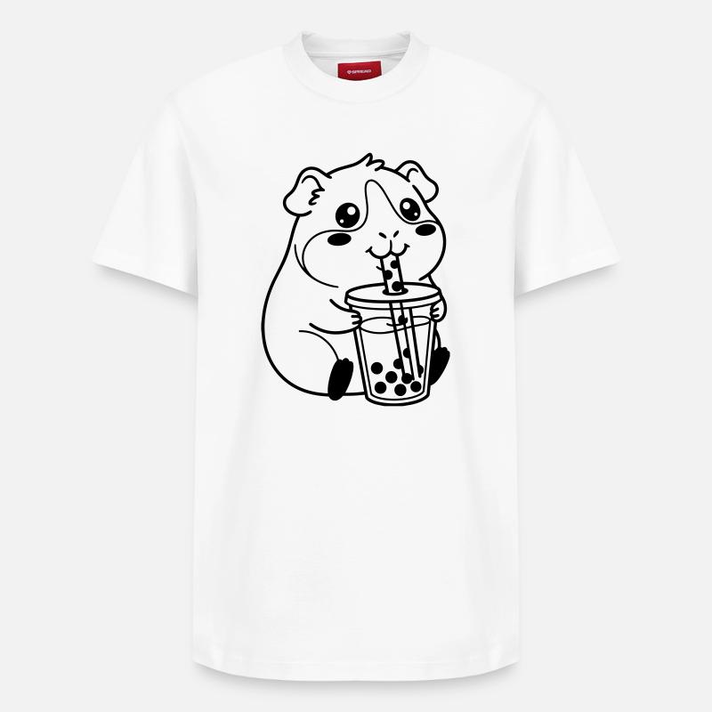 Bubble Tea pour hamster - T-shirt unisexe décontracté en coton Supima – de SPREAD - blanc