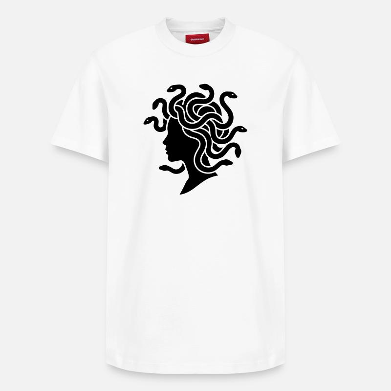 Méduse - T-shirt unisexe décontracté en coton Supima – de SPREAD - blanc