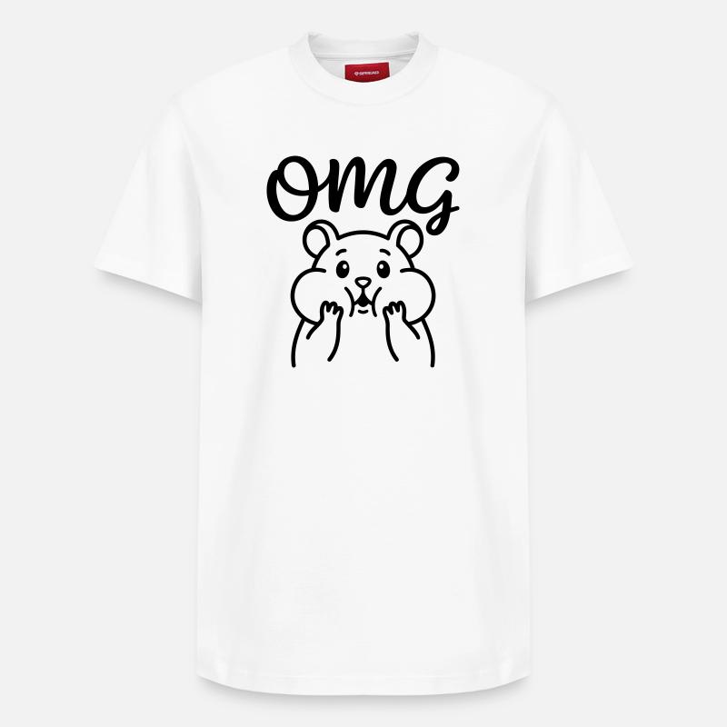 Oh mon dieu - T-shirt unisexe décontracté en coton Supima – de SPREAD - blanc