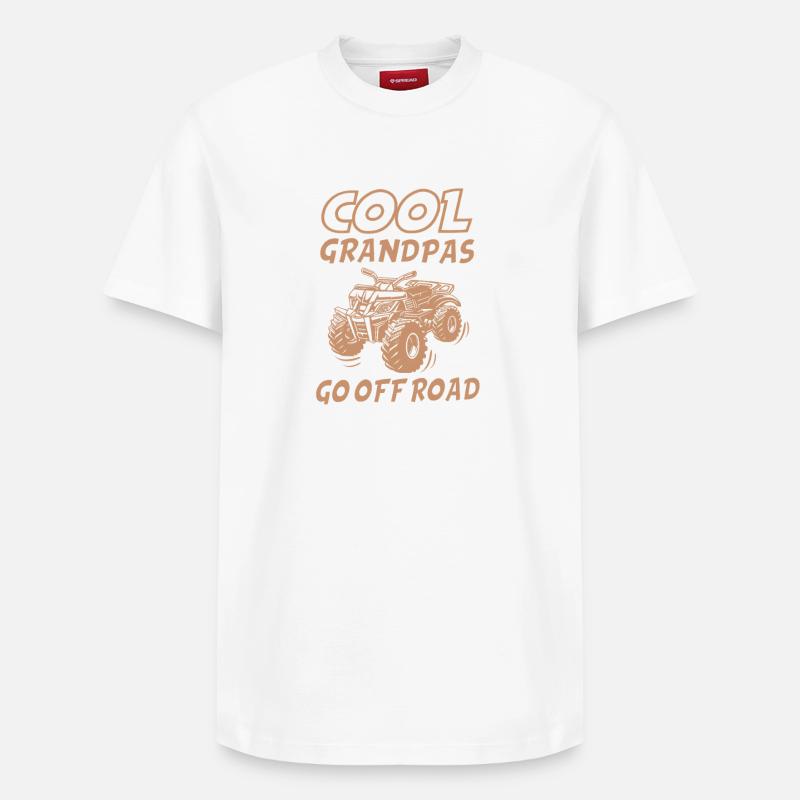 quad - T-shirt unisexe décontracté en coton Supima – de SPREAD - blanc