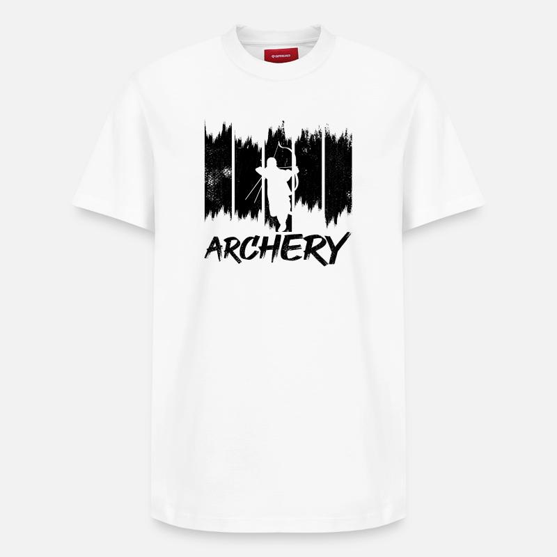 archerie - T-shirt unisexe décontracté en coton Supima – de SPREAD - blanc