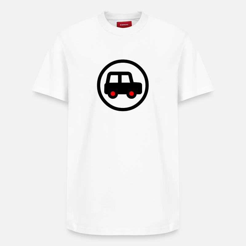 Auto - Relaxed Unisex Supima Cotton T-Shirt – von SPREAD - Weiß