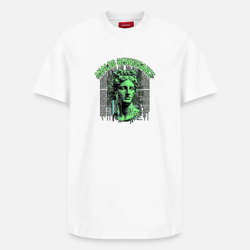 Technologie de la Renaissance analogique - T-shirt unisexe décontracté en coton Supima – de SPREAD - blanc
