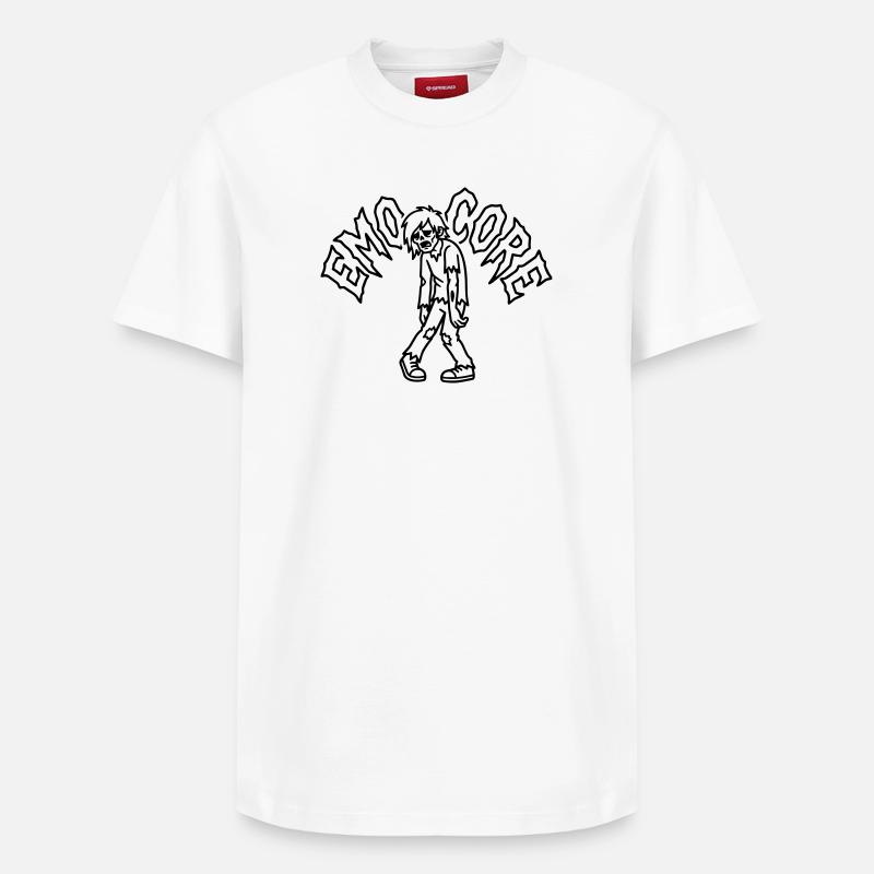 emocore - T-shirt unisexe décontracté en coton Supima – de SPREAD - blanc