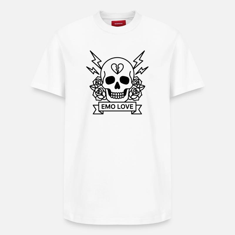 EMO - Relaxed Unisex Supima Cotton T-Shirt – von SPREAD - Weiß