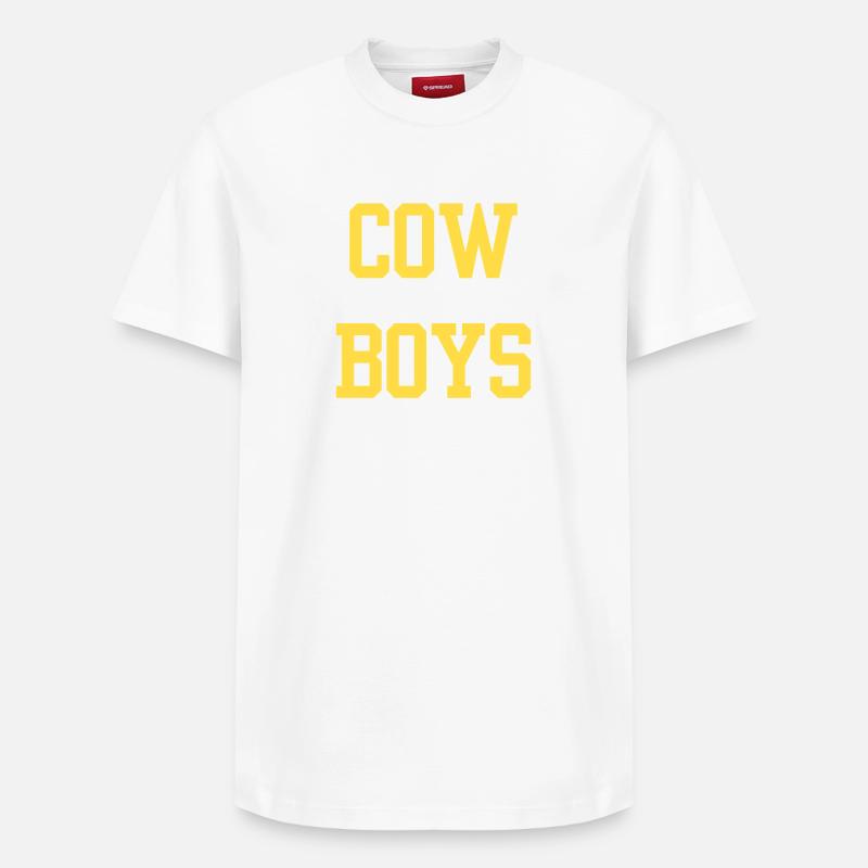 Cowboys - T-shirt unisexe décontracté en coton Supima – de SPREAD - blanc