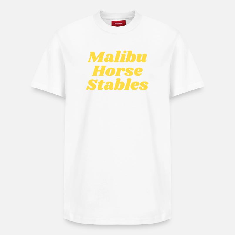 Écuries de Malibu - T-shirt unisexe décontracté en coton Supima – de SPREAD - blanc