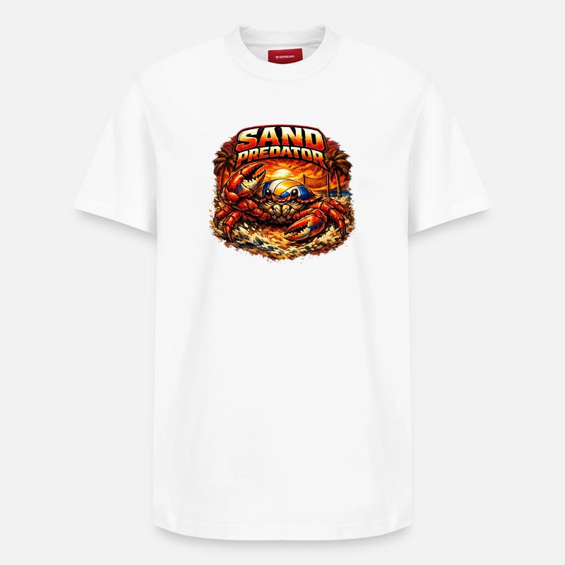 Prédateur de sable - T-shirt unisexe décontracté en coton Supima – de SPREAD - blanc